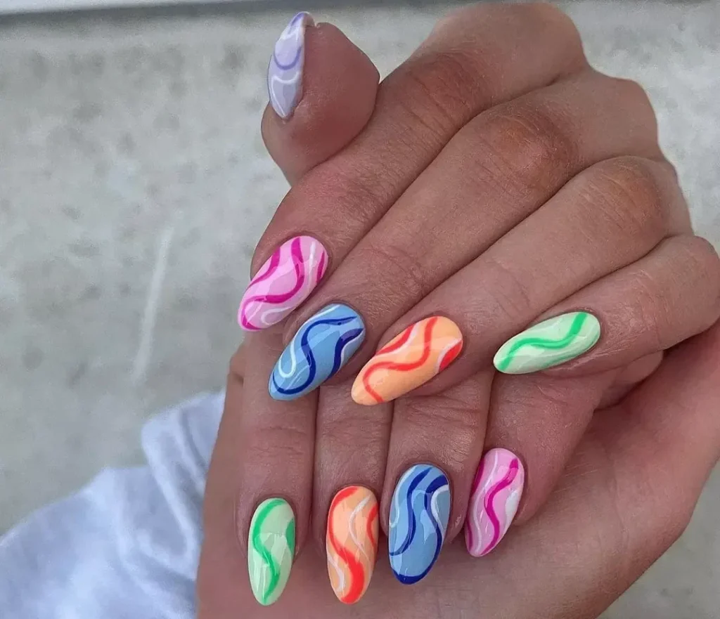 Stylish Colorful Swirls 