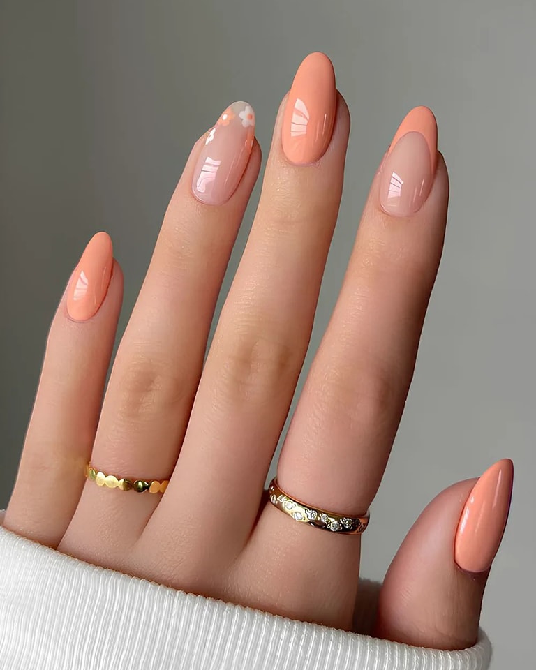 Autumn Almond Nails