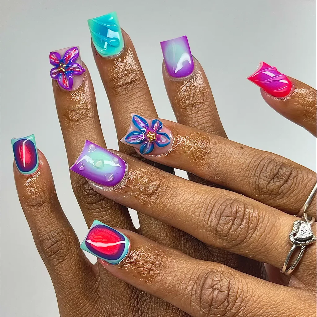 Psychedelic Bloom Art

