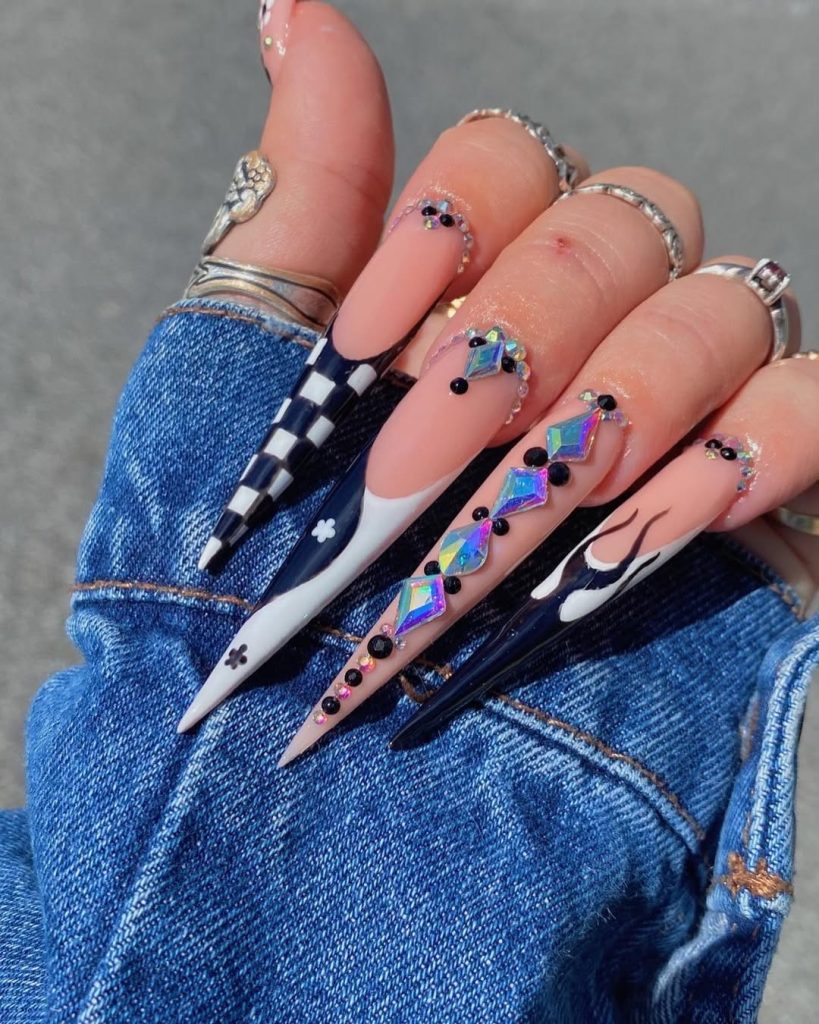 Sharp August Nails