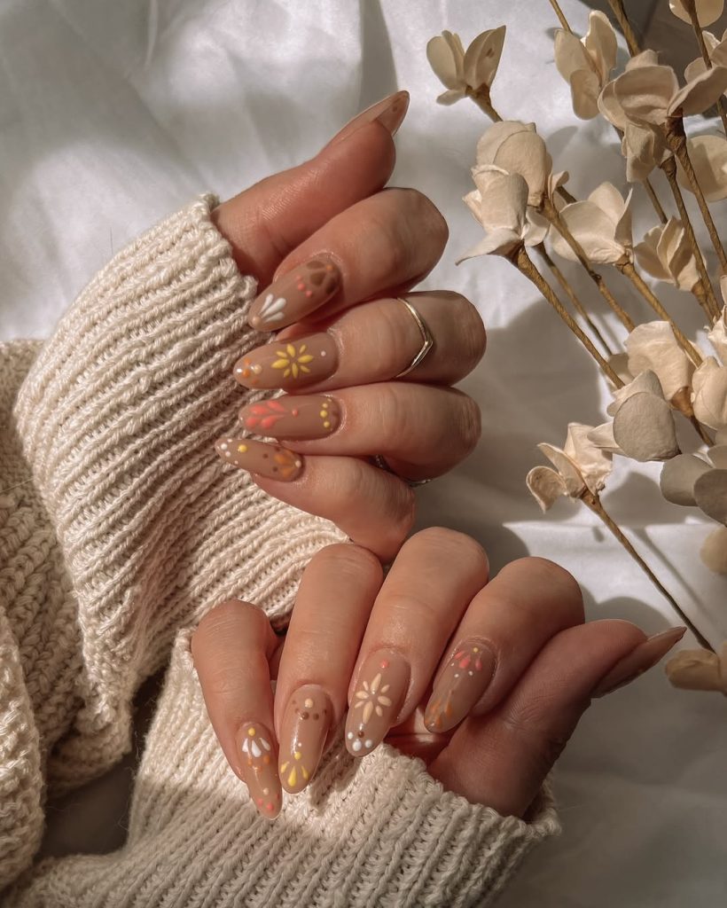 Fall Almond Nails