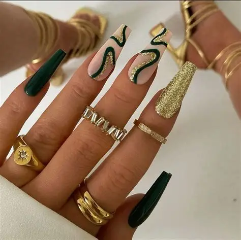 Green Swirls Designs