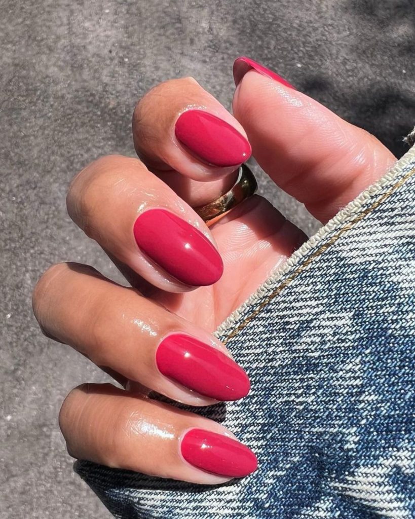 August Pink Nails