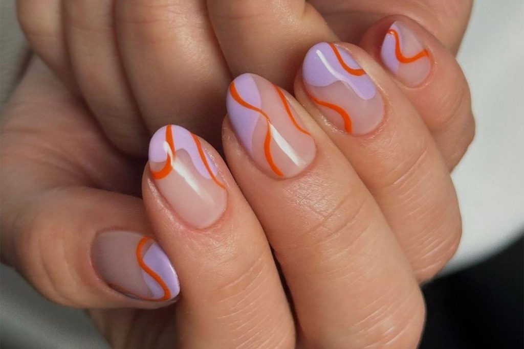 August Orange Swirls 