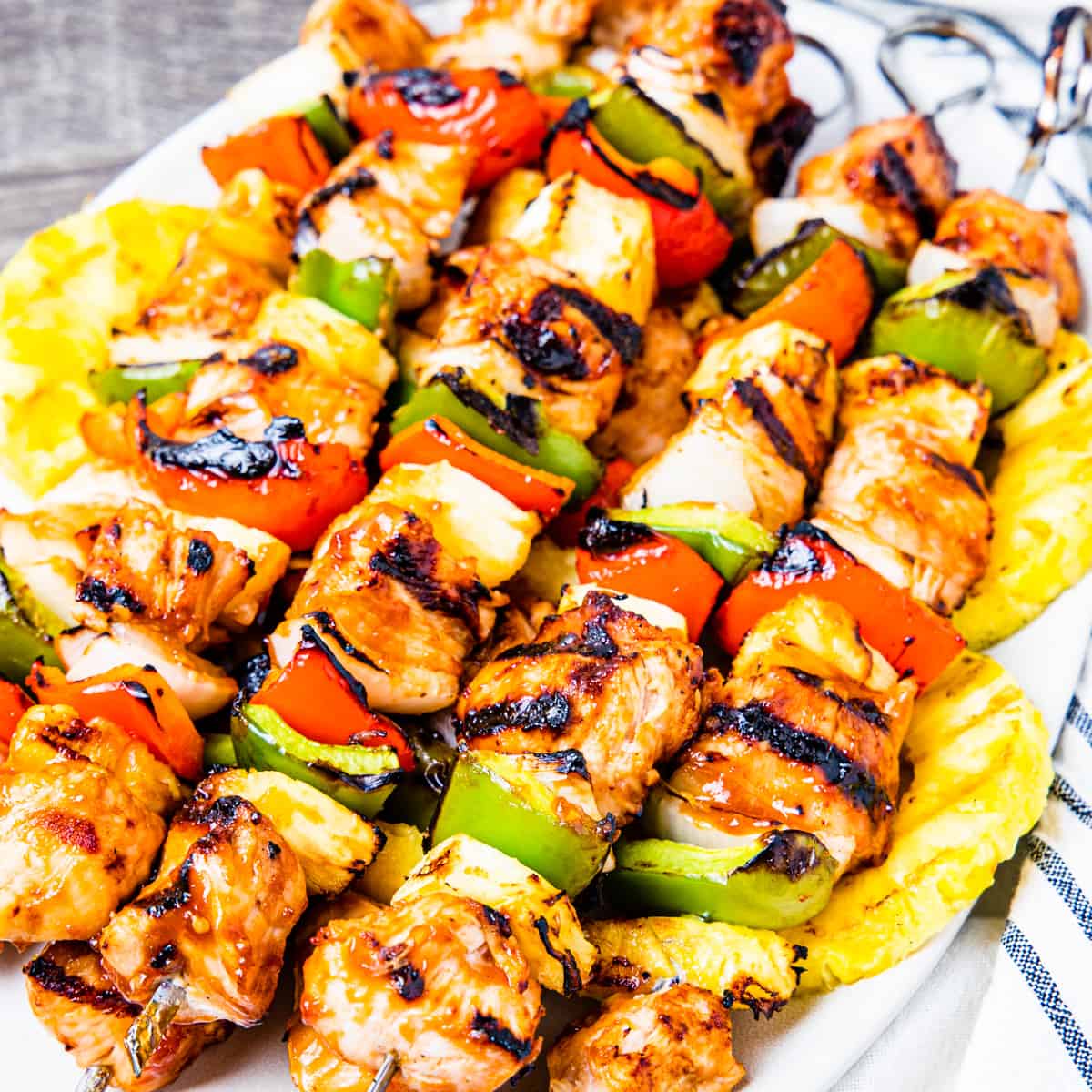 Hawai chicken-kebabs