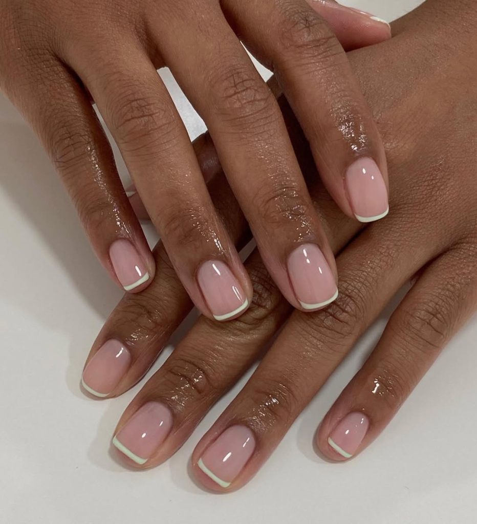 Nude Glossy Nails