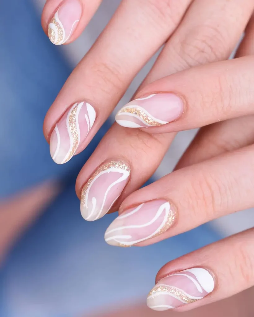 Elegant Swirl Nails