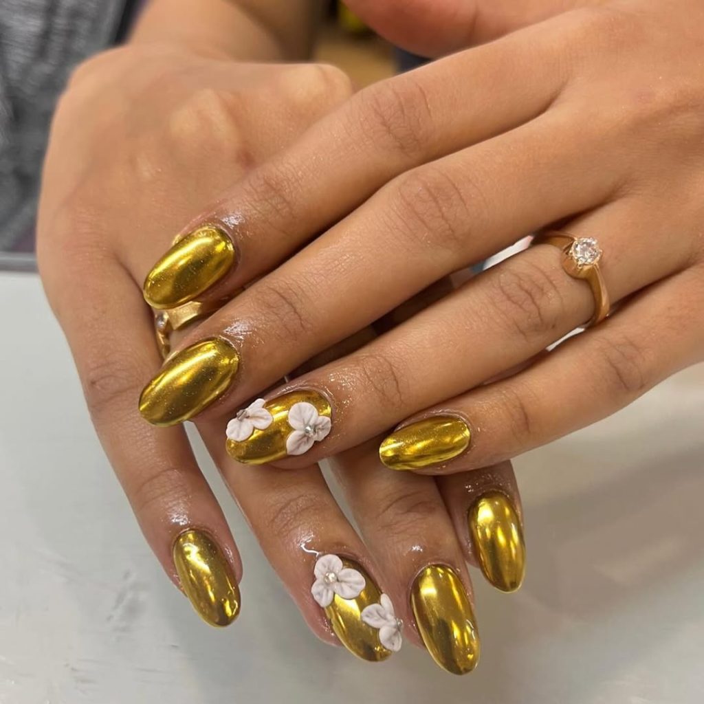 Glitter Gold Rain
