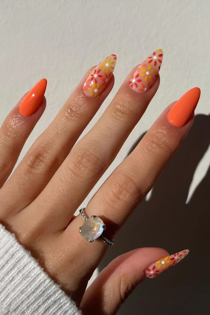 Butterscotch Floral Beam