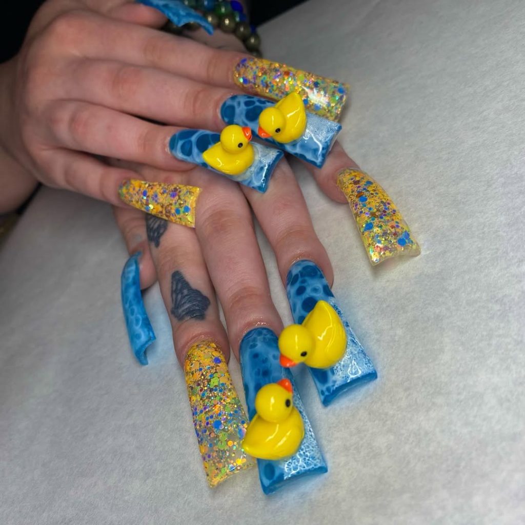 23 Cute Duck Nails - Pathter