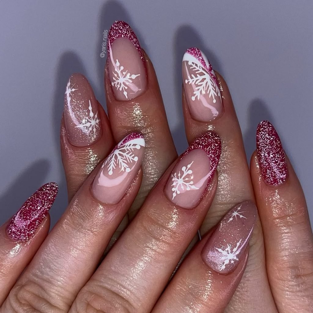 Rosy Glitter Fade