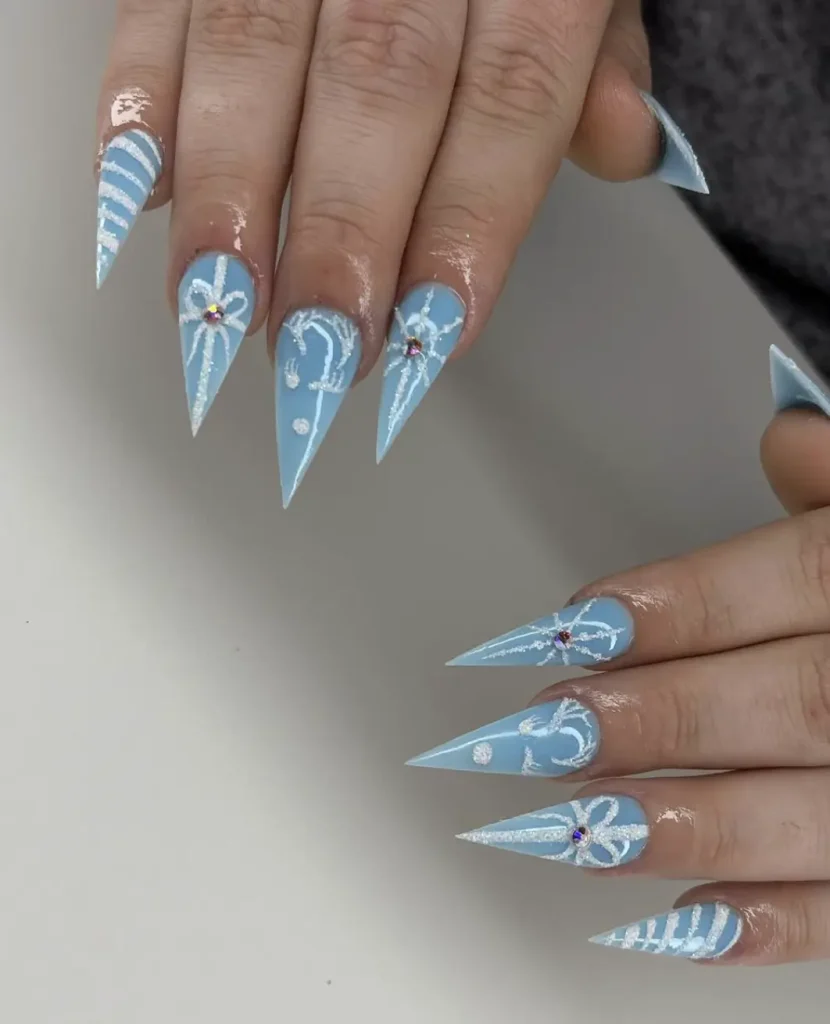 Icy Blue Acrylic Nights