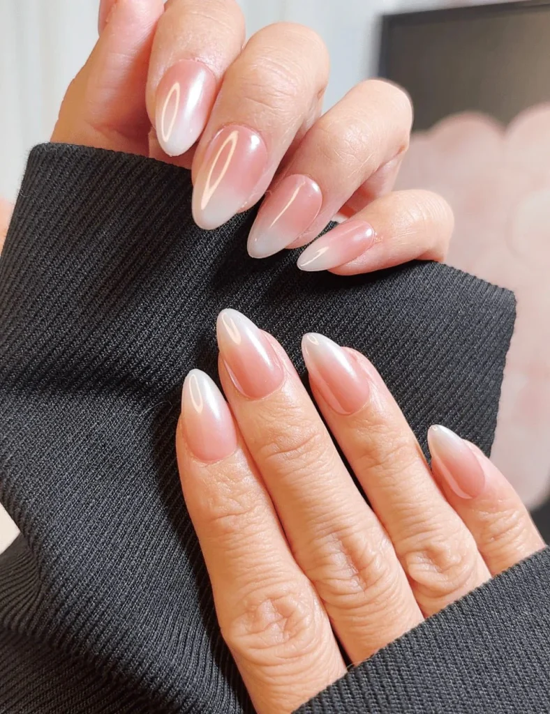 Soft Blush Ombre Nails That Whisper Pure Elegance