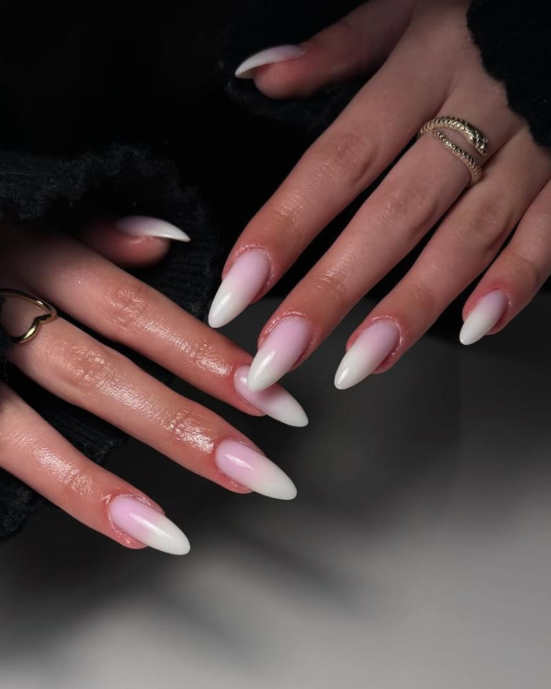 Classic White Ombre Nails That Never Go Out of Style
