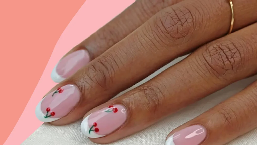 Sweet Cherry French Tips You’ll Want All Spring