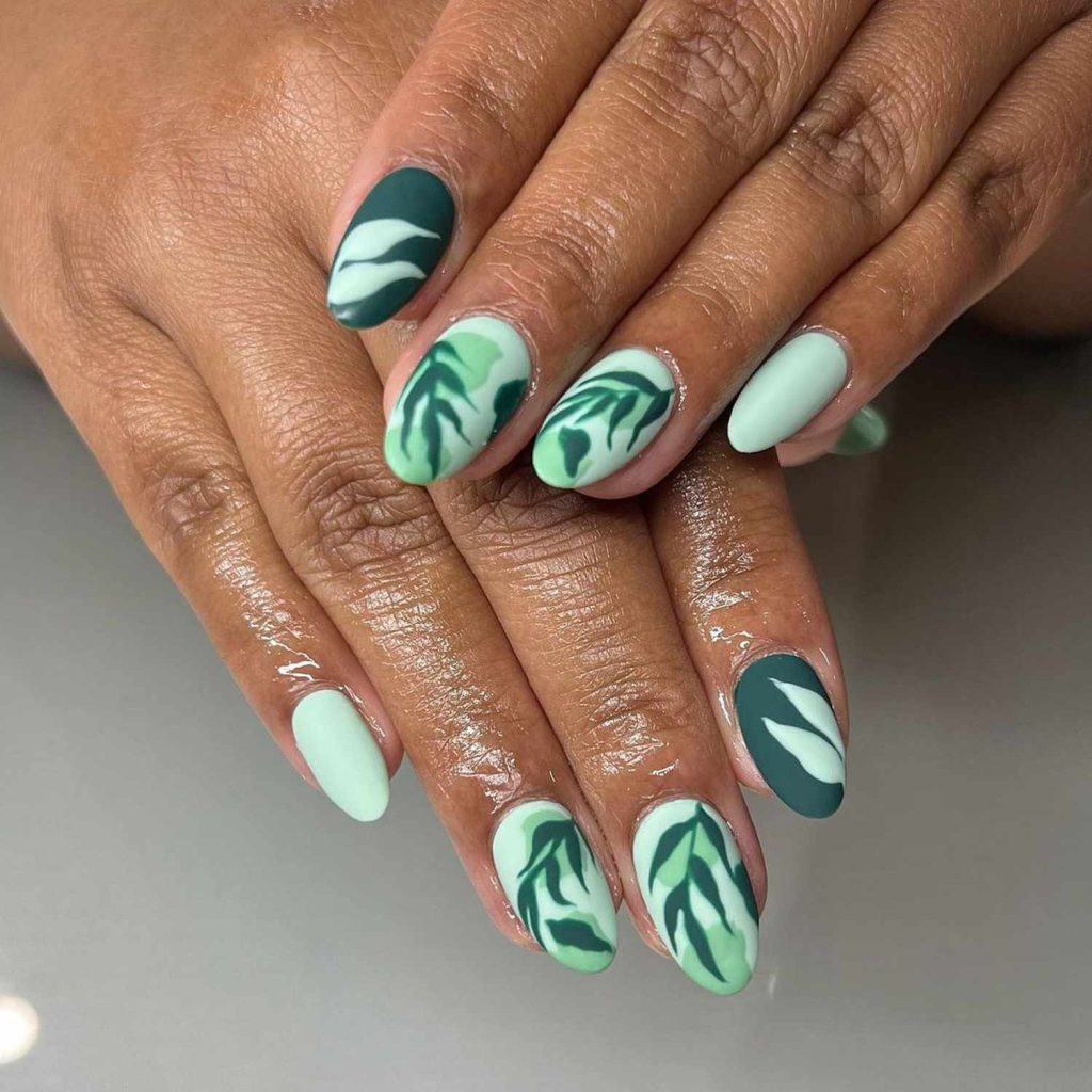 Elegant Matte Spring Nails