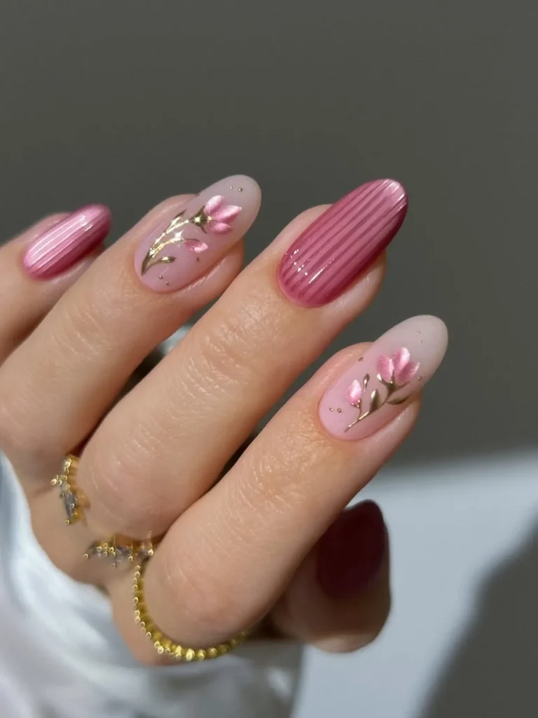 Elegant Pink Spring Nails Look Straight Out of a Dream