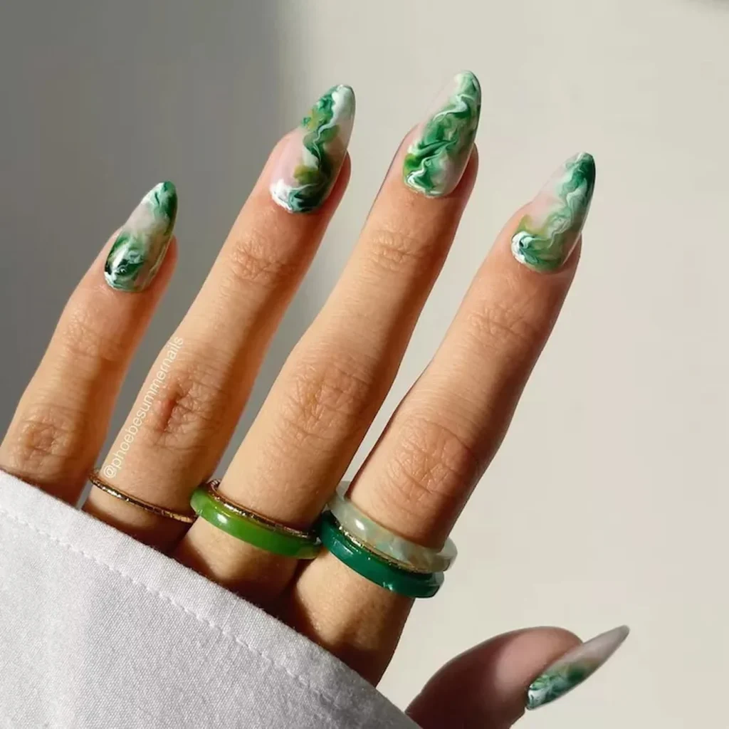 Elegant Marble Nails