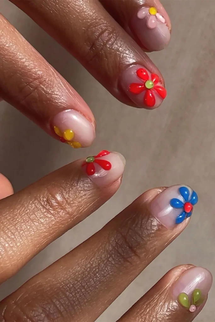 Elegant Short Spring Nails