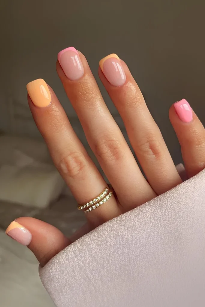 Soft Peach Pastel Nails That Feel Warm and Fresh