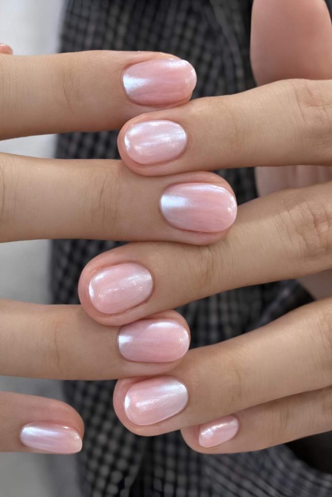 Glazed Pink Nails Everyone Is Copying
