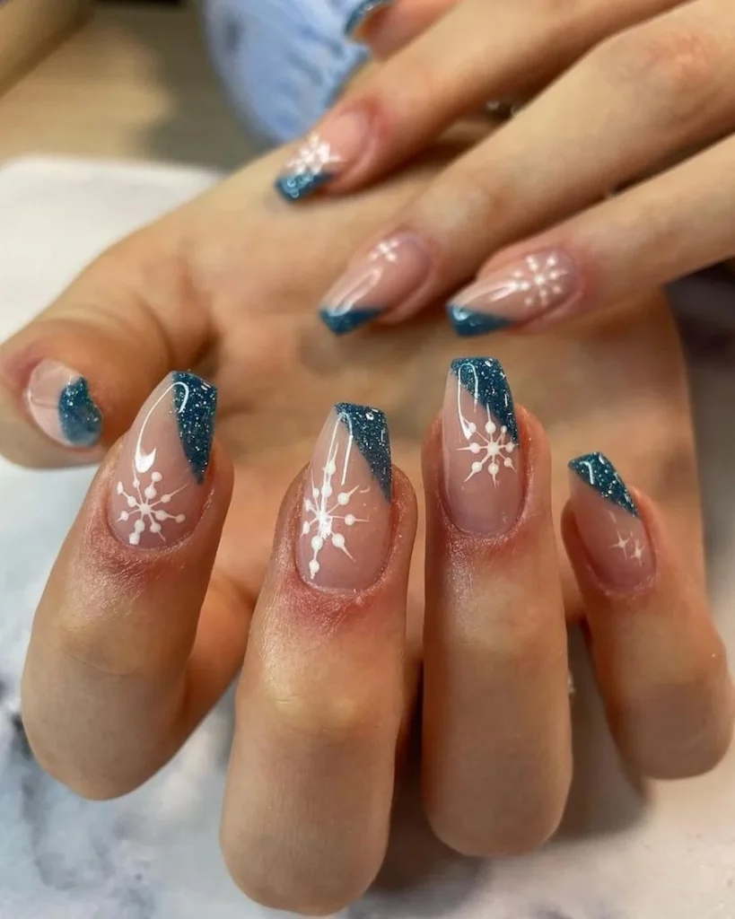 Icy Bloom Blue Nails That Feel Like Spring Magic