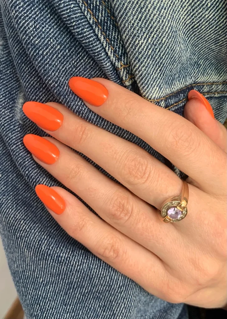 Neon Orange Nails That Bring Bold Summer Energy