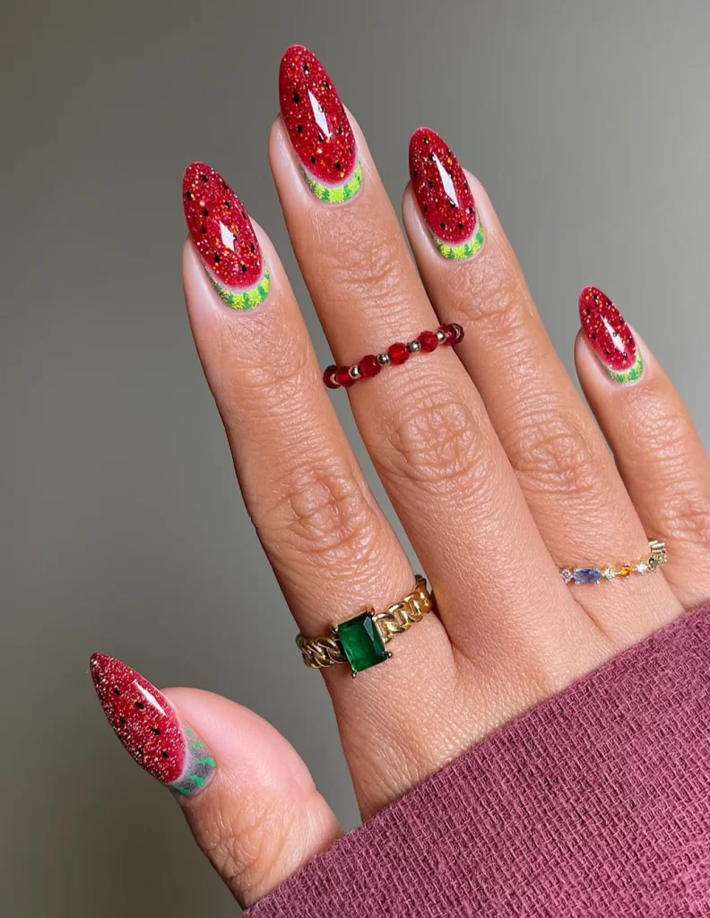 These Juicy Watermelon Nails Are Too Cute to Ignore 