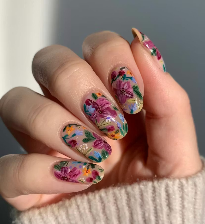 Painterly Spring Nails That Feel Like Mini Art
