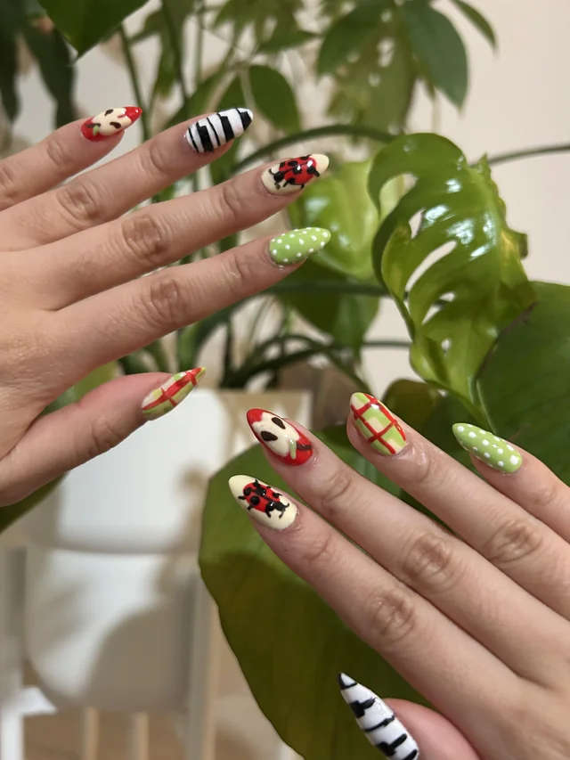 Whimsy Mixed Pattern Nails That Feel Bold and Playful