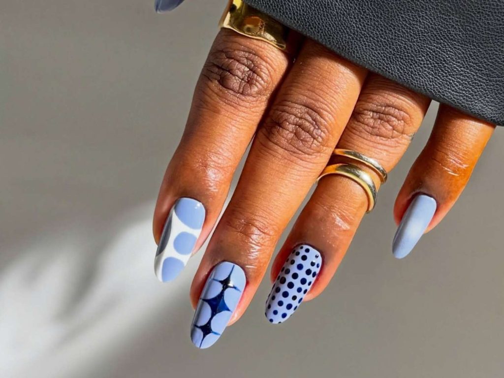 These Blue Spring Nails Are Bold, Chic, and Totally Eye-Catching