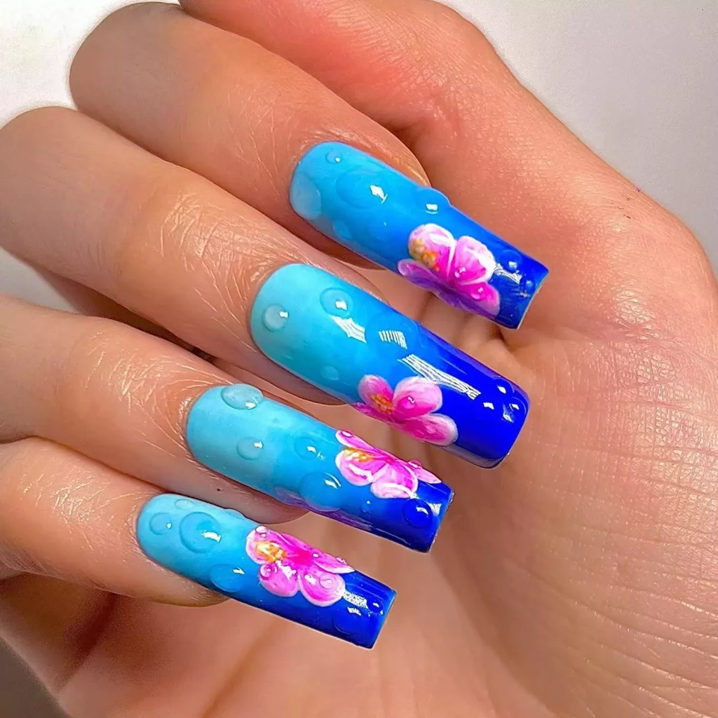 Ocean Bloom Nails You Can’t Ignore
