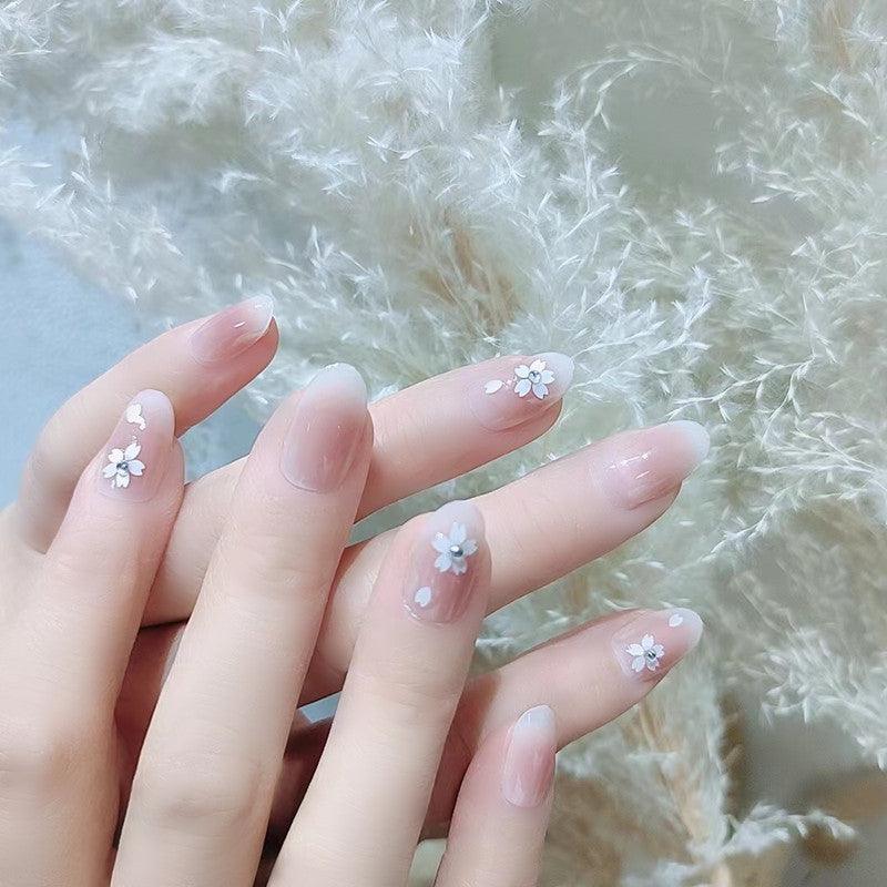 Delicate Floral Ombre Nails That Feel Soft and Dreamy