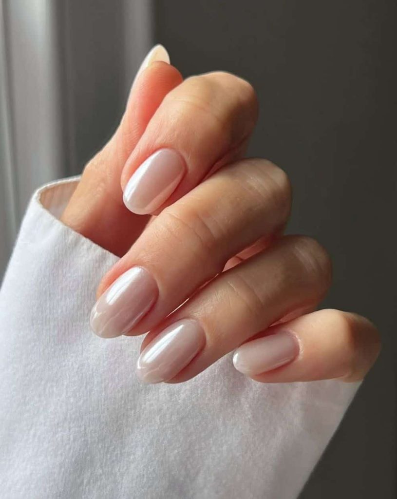 Milky Nude Glow Nails That Whisper Pure Elegance