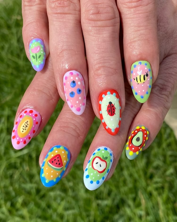 Fruity Spring Nails Are Too Fun to Handle