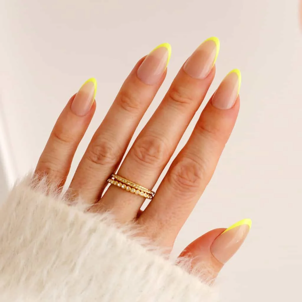 Neon Yellow French Tips That Instantly Brighten Your Look