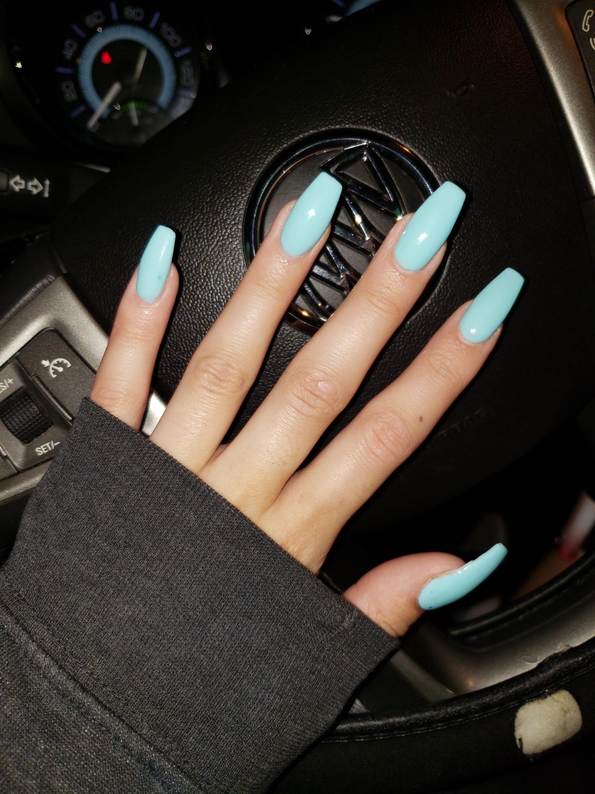 Cute Blue Spring Nails